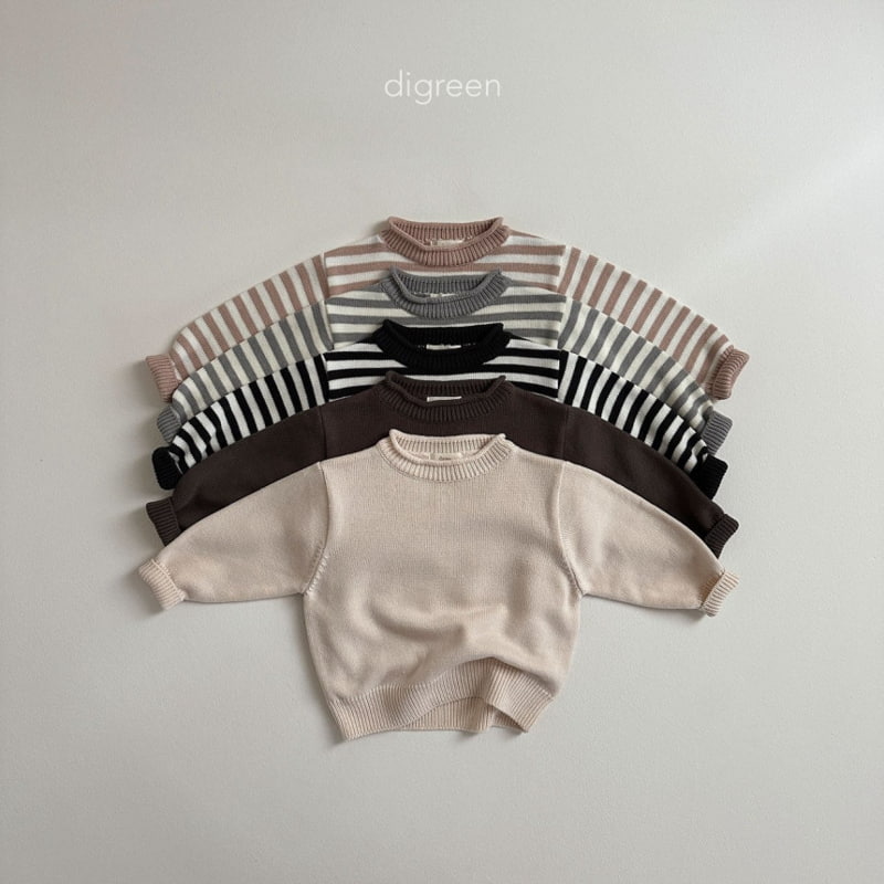 Digreen - Korean Children Fashion - #kidsshorts - Roll Knit Pullover