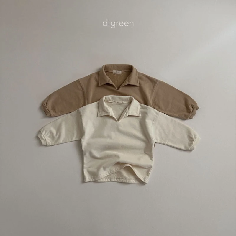 Digreen - Korean Children Fashion - #kidsshorts - Collar Sweatshirts