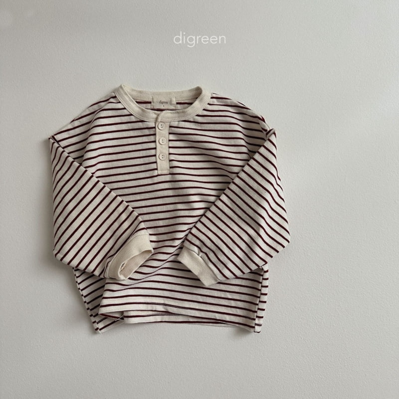 Digreen - Korean Children Fashion - #kidsshorts - Stripe Tee - 6