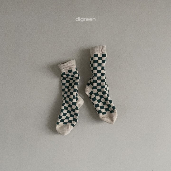 Digreen - Korean Children Fashion - #kidsshorts - Checker Board Socks - 11