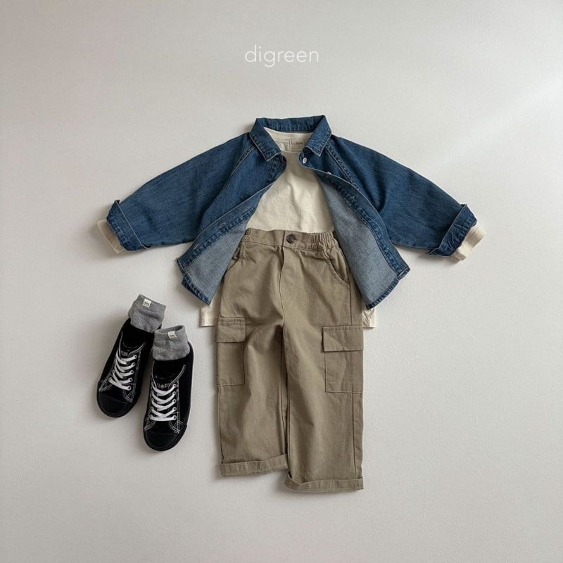 Digreen - Korean Children Fashion - #kidzfashiontrend - Denim Gran Shirts - 8