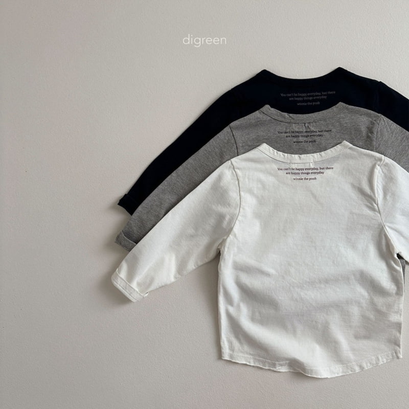 Digreen - Korean Children Fashion - #kidzfashiontrend - Letter Tee