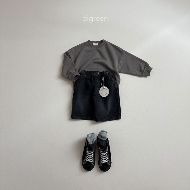 Digreen - Korean Children Fashion - #littlefashionista - Burmuda Denim Pants - 8