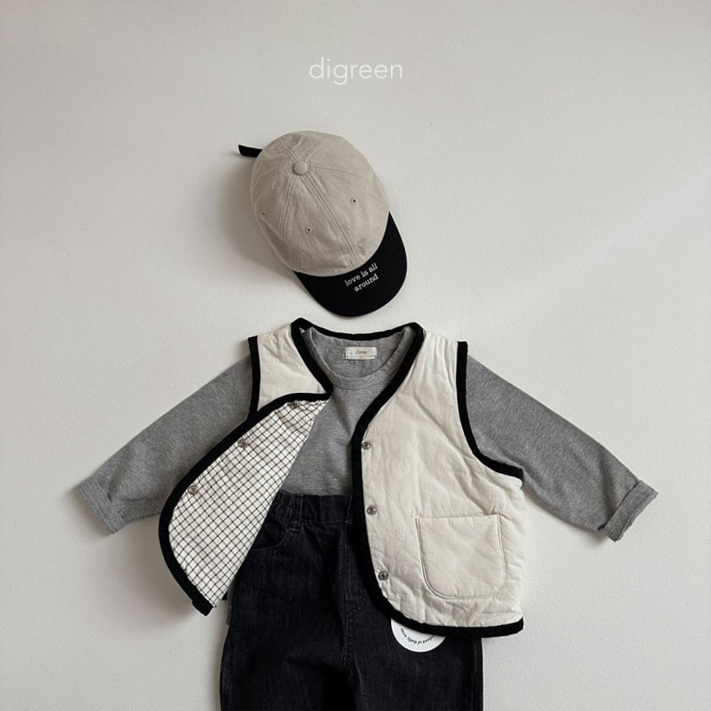 Digreen - Korean Children Fashion - #littlefashionista - Reversible Vest - 6