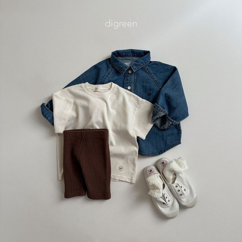 Digreen - Korean Children Fashion - #littlefashionista - Denim Gran Shirts - 10