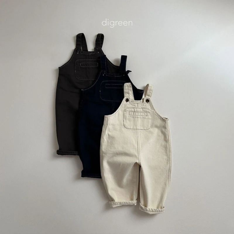 Digreen - Korean Children Fashion - #littlefashionista - Pocket Overalls