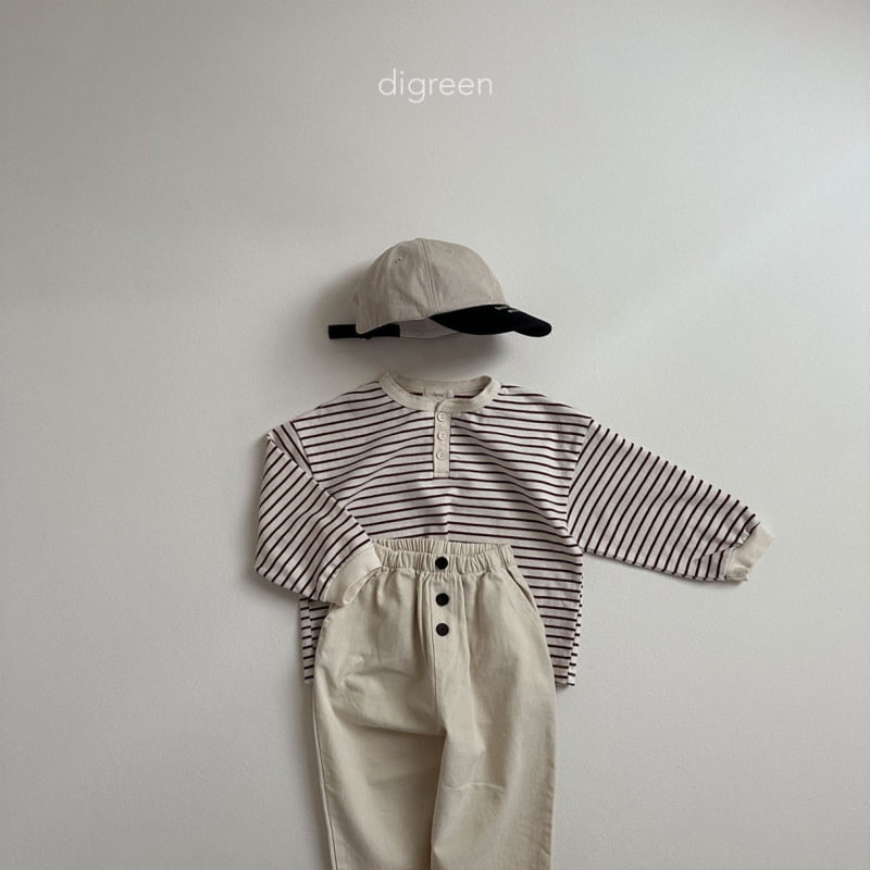 Digreen - Korean Children Fashion - #littlefashionista - Stripe Tee - 10