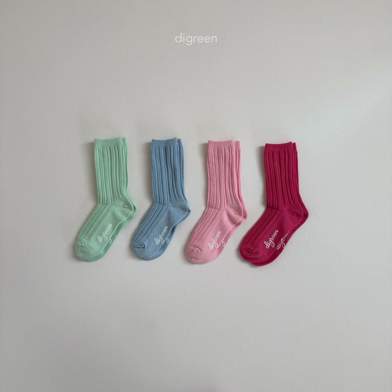 Digreen - Korean Children Fashion - #littlefashionista - Point Socks - 4