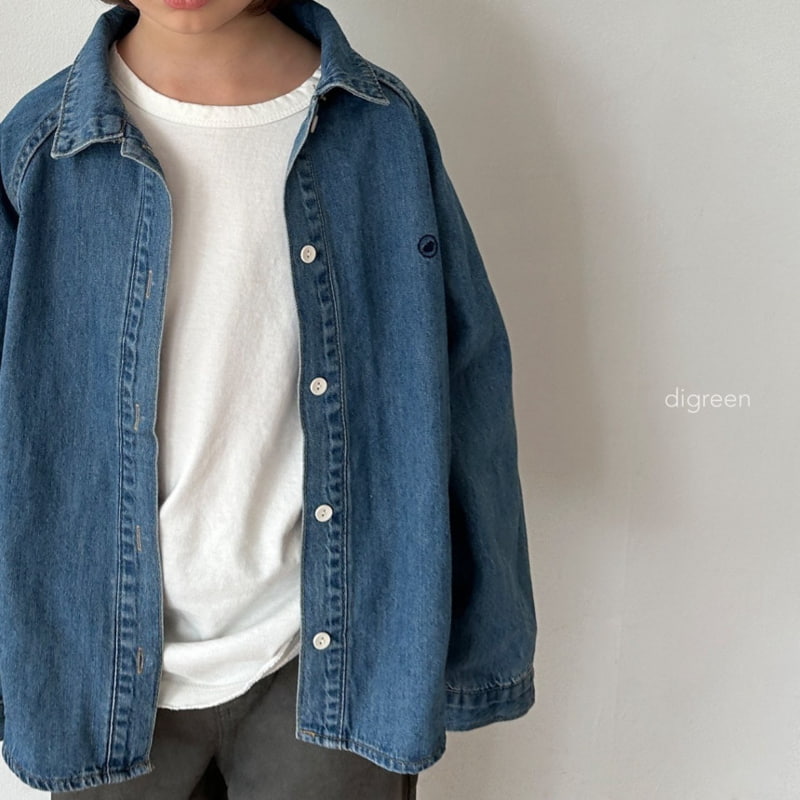 Digreen - Korean Children Fashion - #minifashionista - Denim Gran Shirts - 12