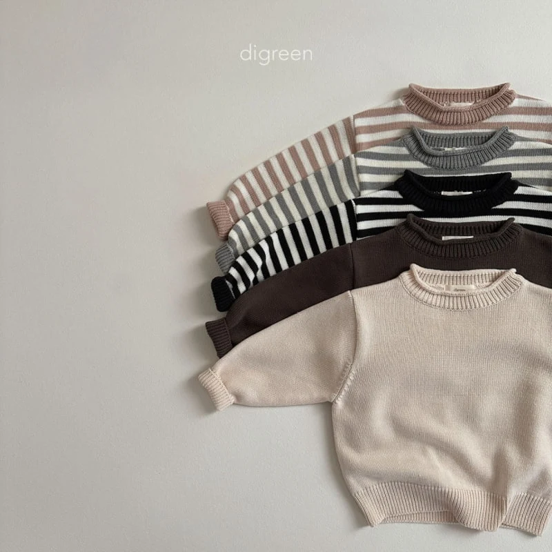 Digreen - Korean Children Fashion - #minifashionista - Roll Knit Pullover - 7