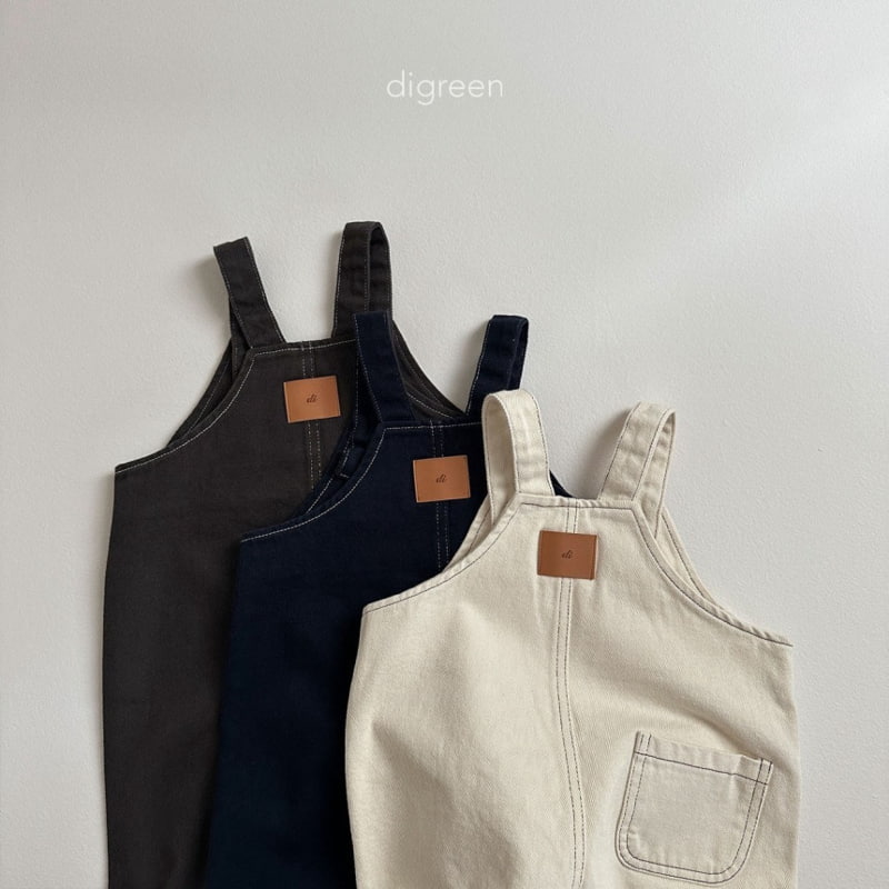 Digreen - Korean Children Fashion - #minifashionista - Pocket Overalls - 3