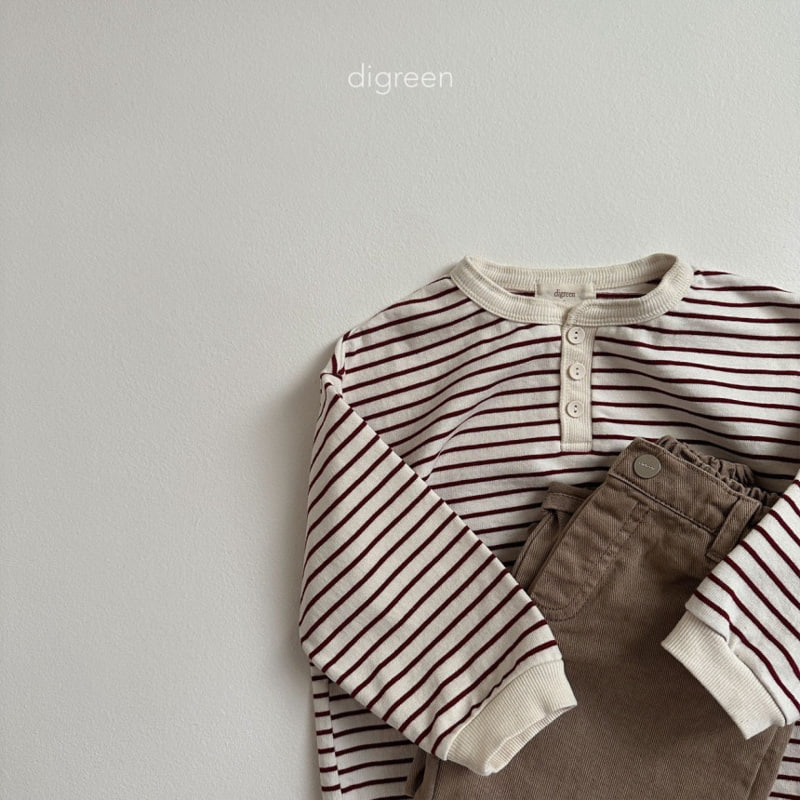 Digreen - Korean Children Fashion - #minifashionista - Stripe Tee - 12