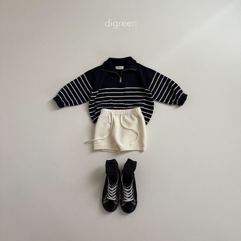 Digreen - Korean Children Fashion - #prettylittlegirls - Half Open Knit Pullover - 7