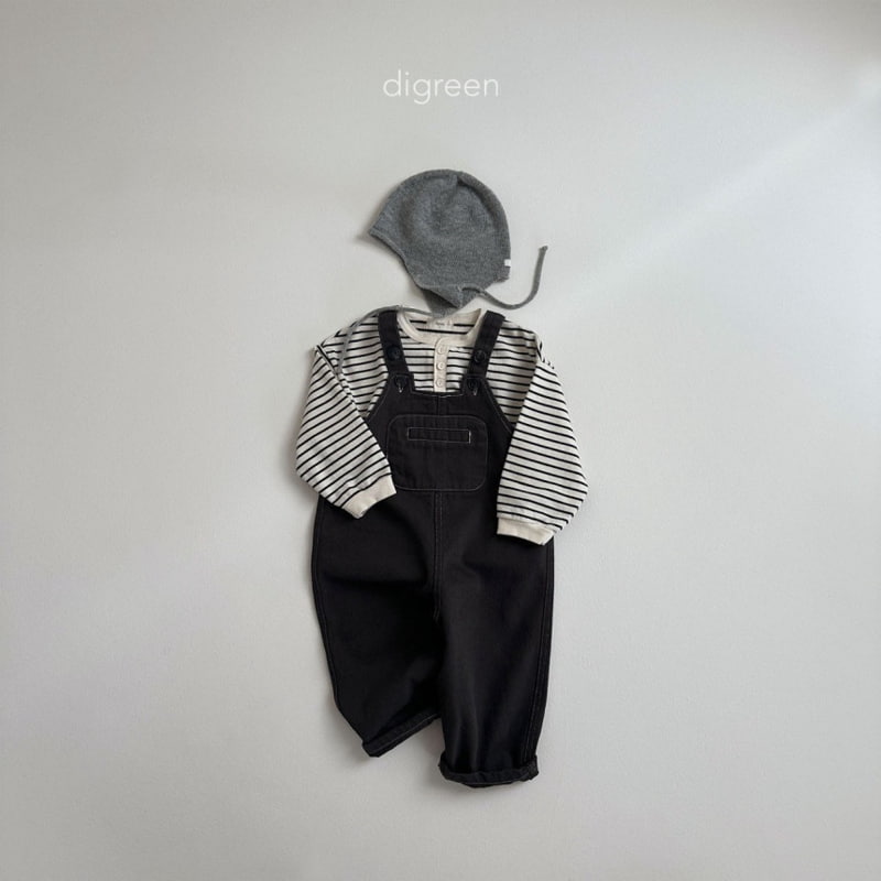 Digreen - Korean Children Fashion - #minifashionista - Pocket Overalls - 4