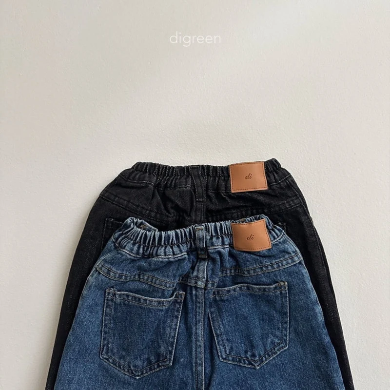 Digreen - Korean Children Fashion - #prettylittlegirls - Wide Denim Pants - 5