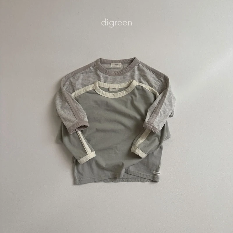 Digreen - Korean Children Fashion - #stylishchildhood - Line Long Tee