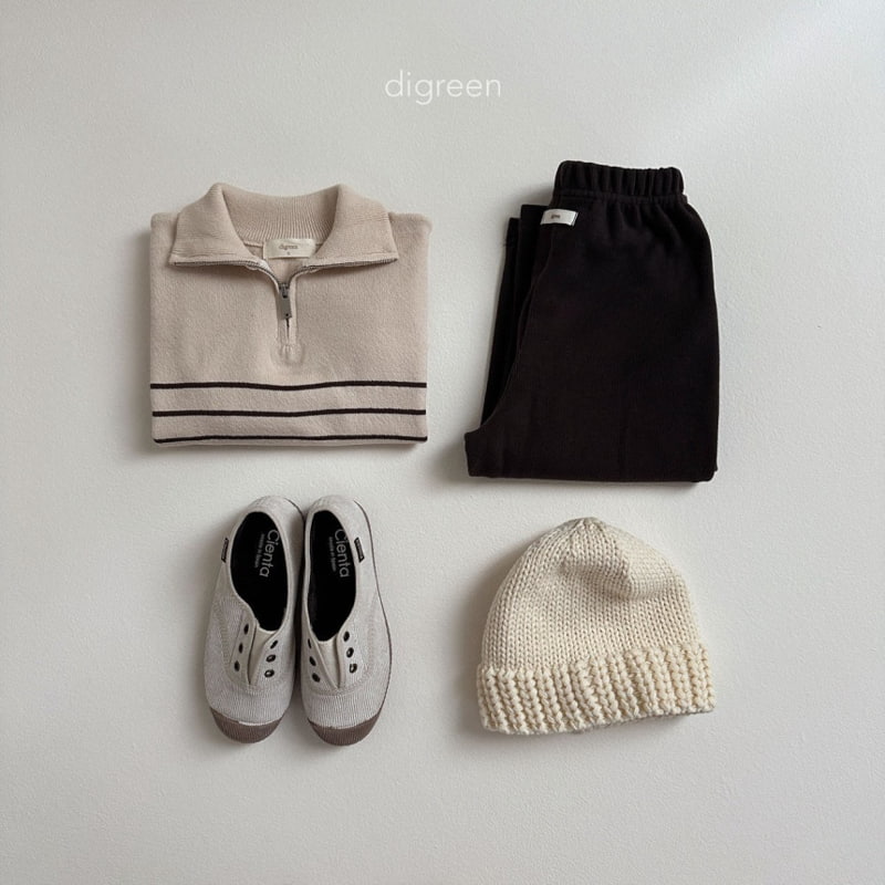 Digreen - Korean Children Fashion - #todddlerfashion - Half Open Knit Pullover - 8