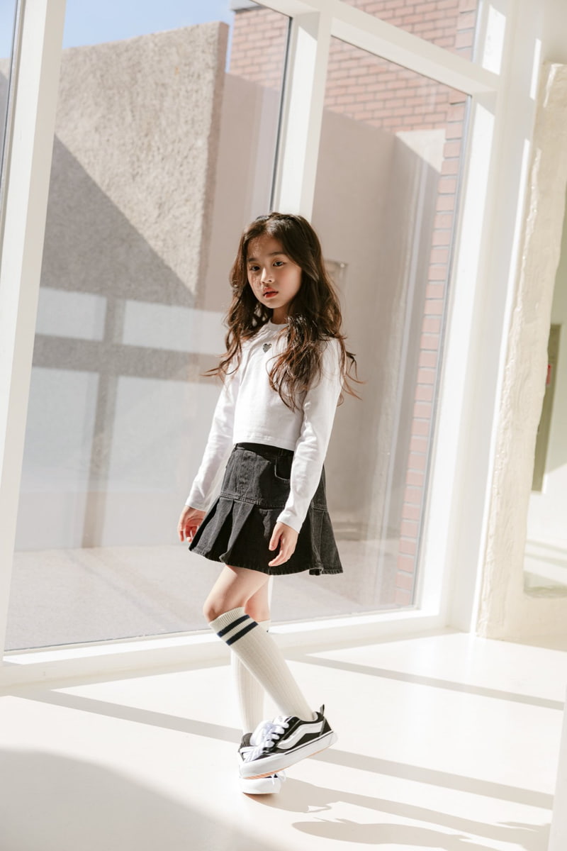 Dore Dore - Korean Children Fashion - #Kfashion4kids - Small Heart Crop Tee - 11