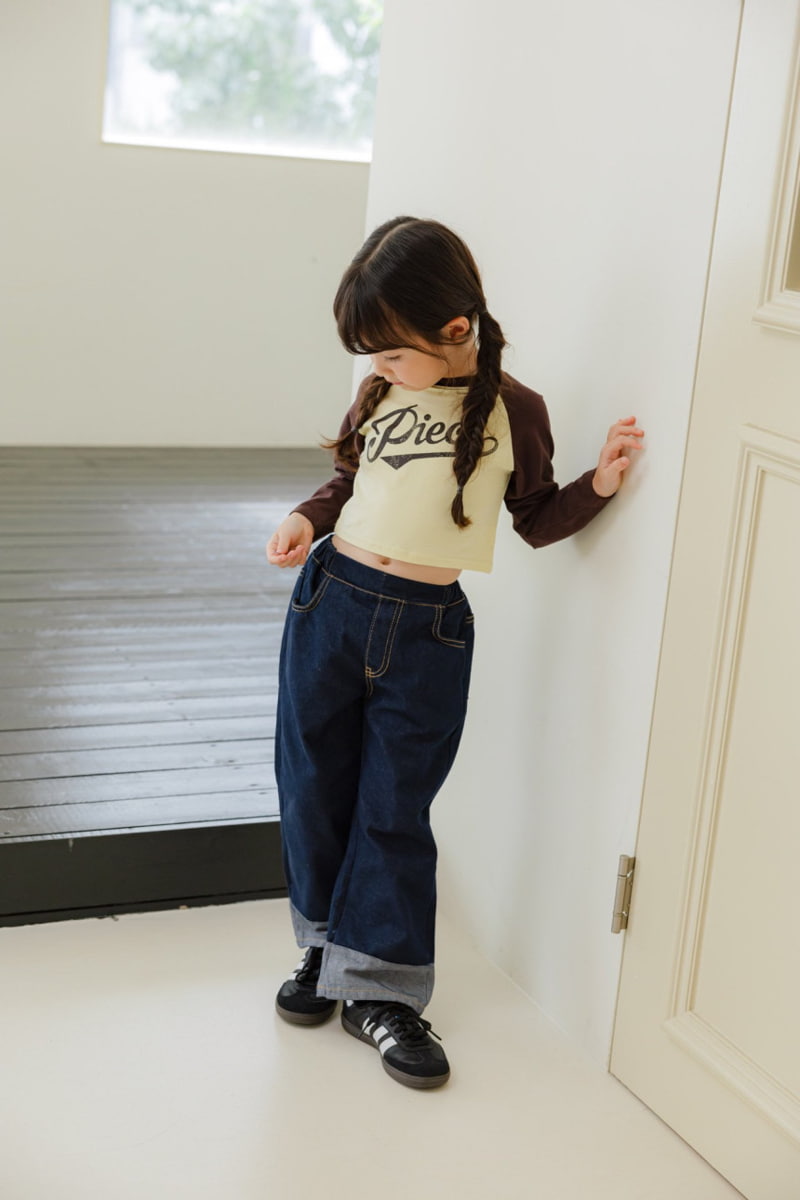 Dore Dore - Korean Children Fashion - #Kfashion4kids - Piece Raglan Crop Tee - 8