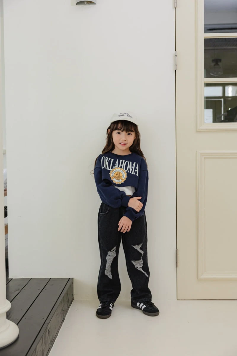 Dore Dore - Korean Children Fashion - #childofig - Oklahoma Crop Sweatshirts - 6