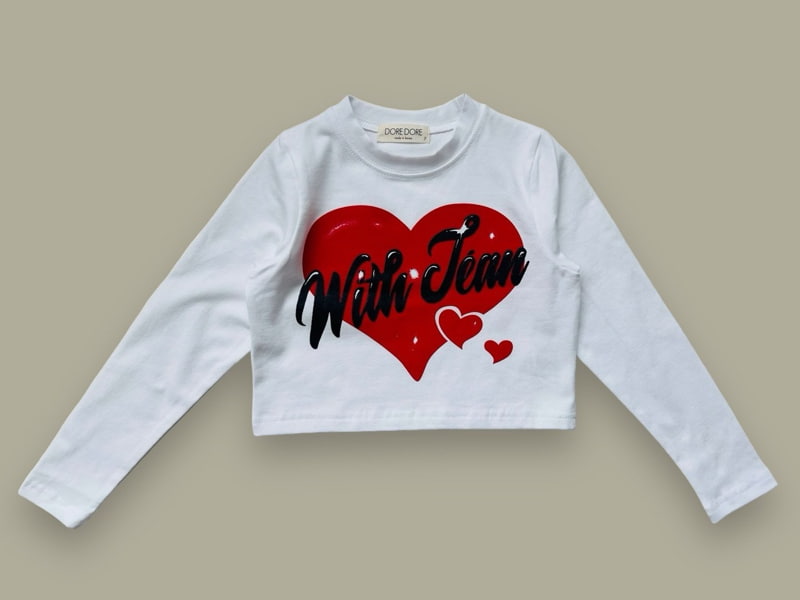 Dore Dore - Korean Children Fashion - #childofig - With Heart Crop Tee