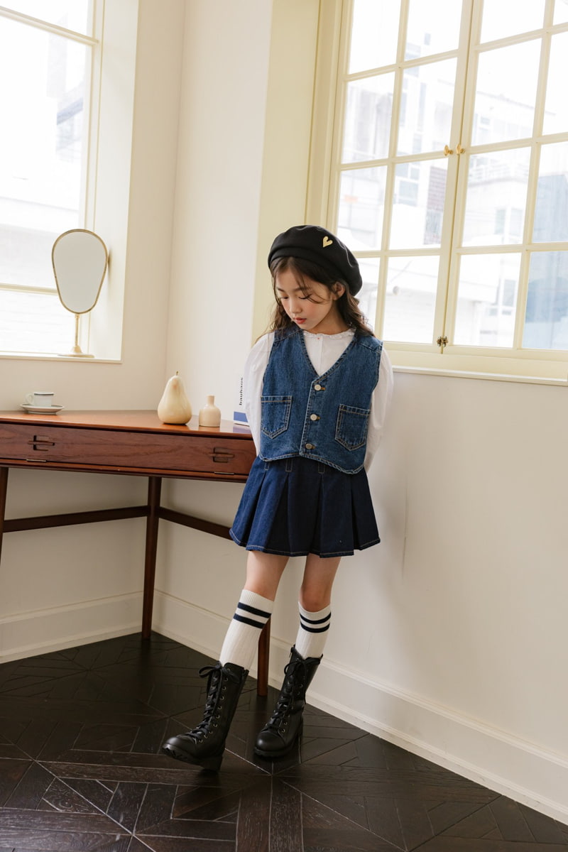 Dore Dore - Korean Children Fashion - #childrensboutique - Denim Vest - 10