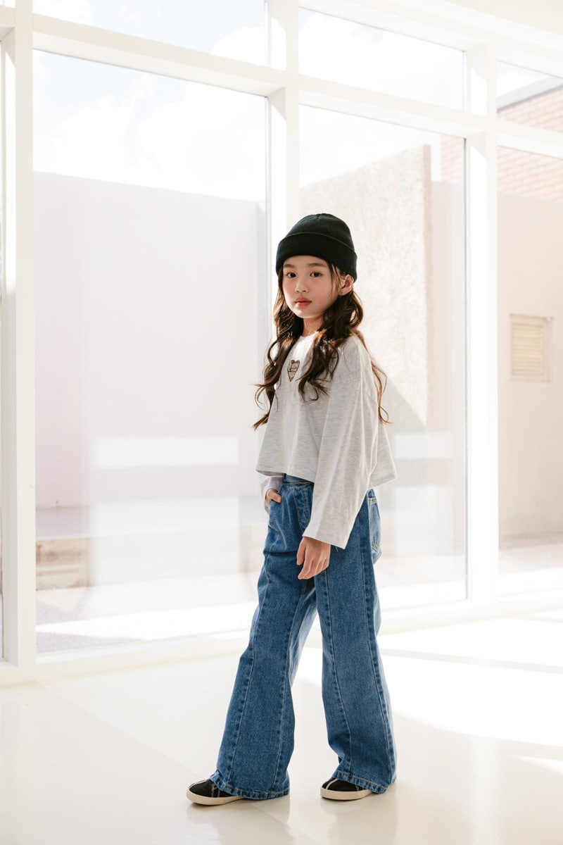 Dore Dore - Korean Children Fashion - #childrensboutique - Slit Bootscut Jeans - 8