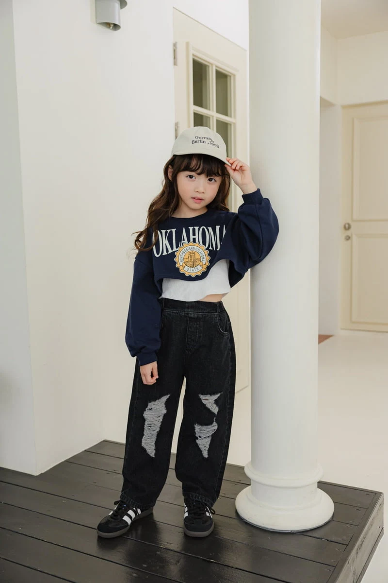 Dore Dore - Korean Children Fashion - #designkidswear - Oklahoma Crop Sweatshirts - 8