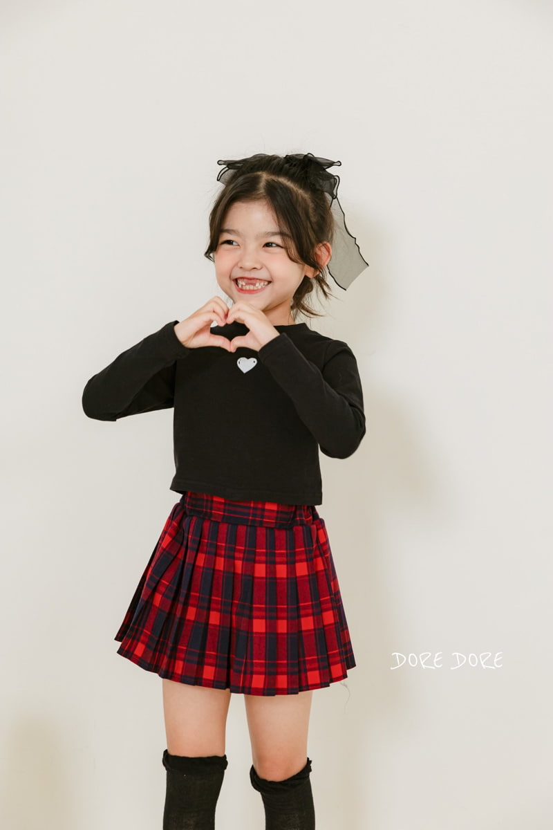 Dore Dore - Korean Children Fashion - #discoveringself - Small Heart Crop Tee - 6