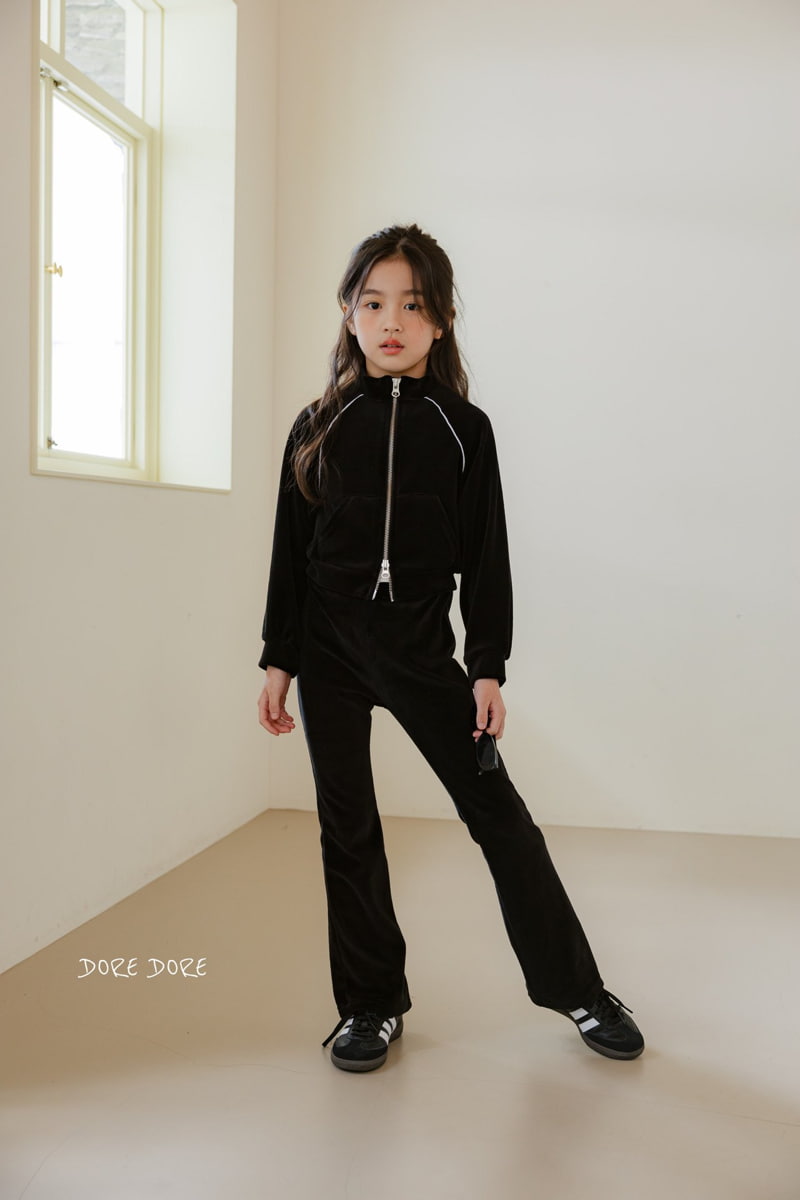 Dore Dore - Korean Children Fashion - #designkidswear - Veloure Bootscut Pants - 4