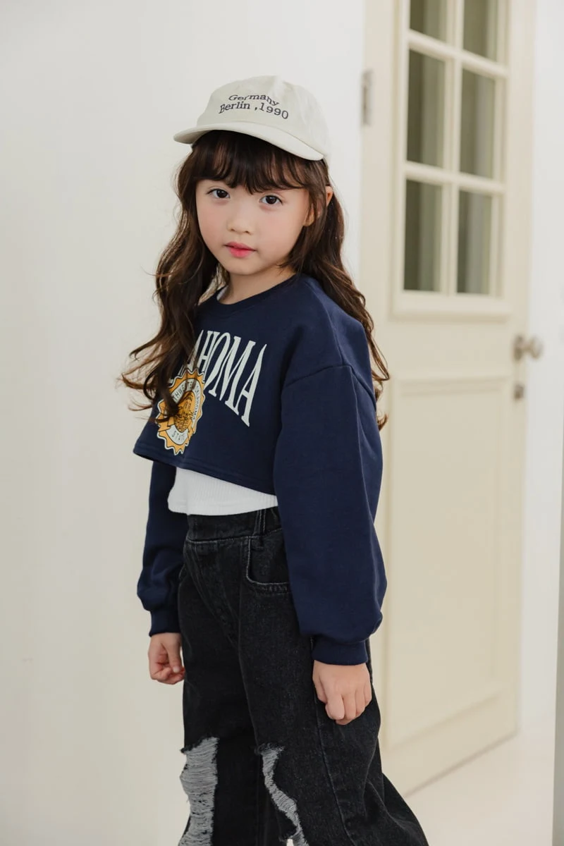 Dore Dore - Korean Children Fashion - #discoveringself - Oklahoma Crop Sweatshirts - 9