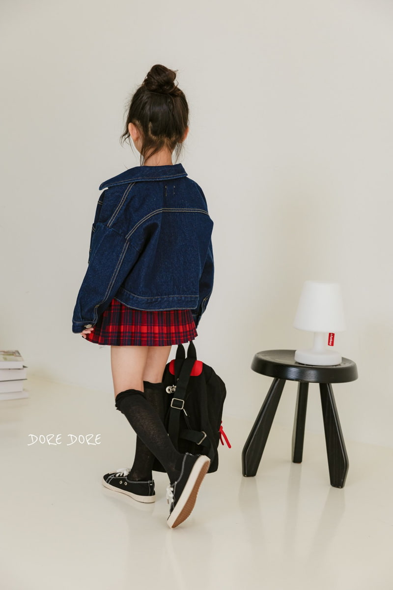 Dore Dore - Korean Children Fashion - #designkidswear - Pocket Denim Jacket - 4