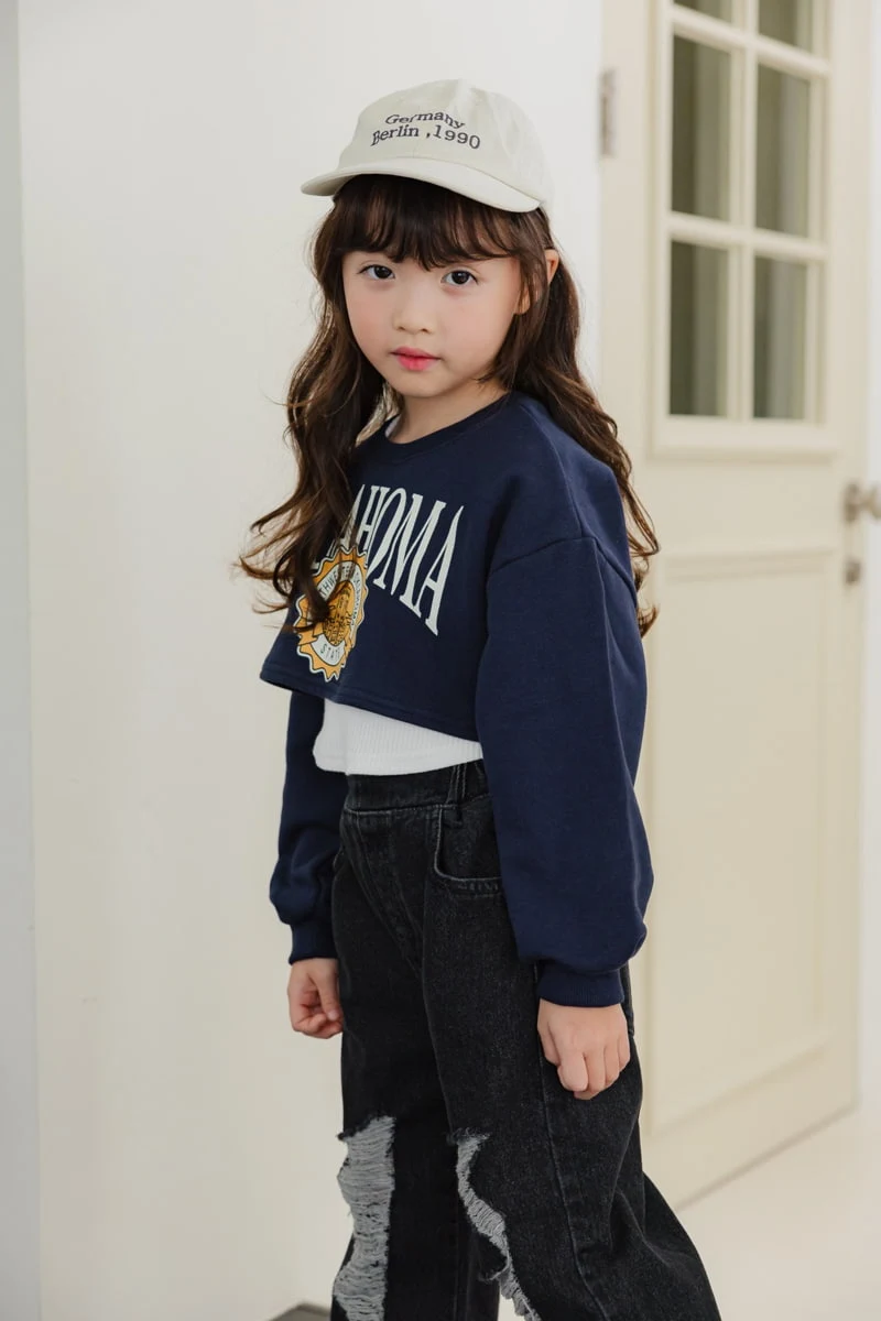 Dore Dore - Korean Children Fashion - #fashionkids - Oklahoma Crop Sweatshirts - 10