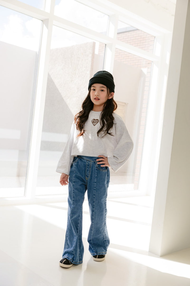 Dore Dore - Korean Children Fashion - #fashionkids - Slit Bootscut Jeans - 11