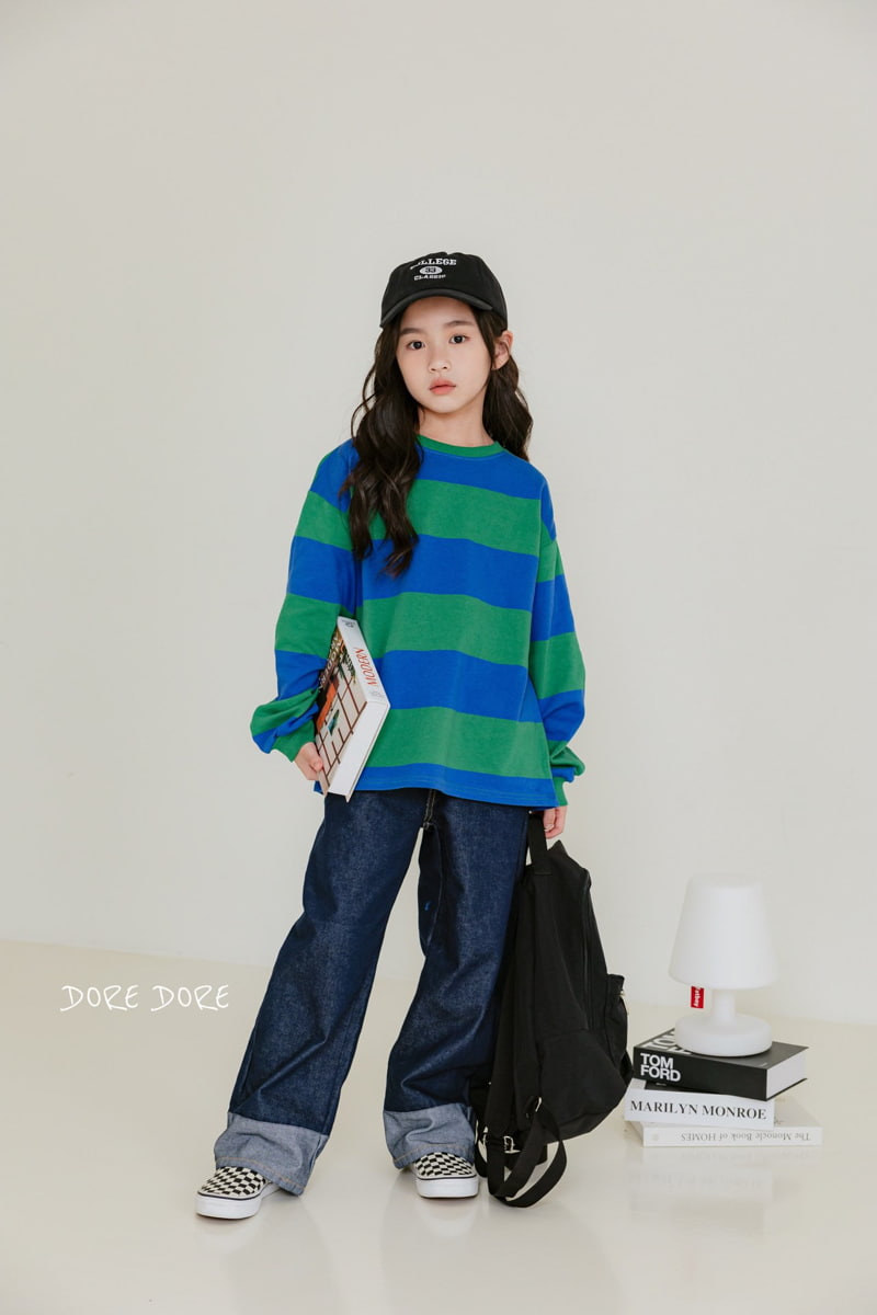 Dore Dore - Korean Children Fashion - #fashionkids - Honey Stripe Tee - 10