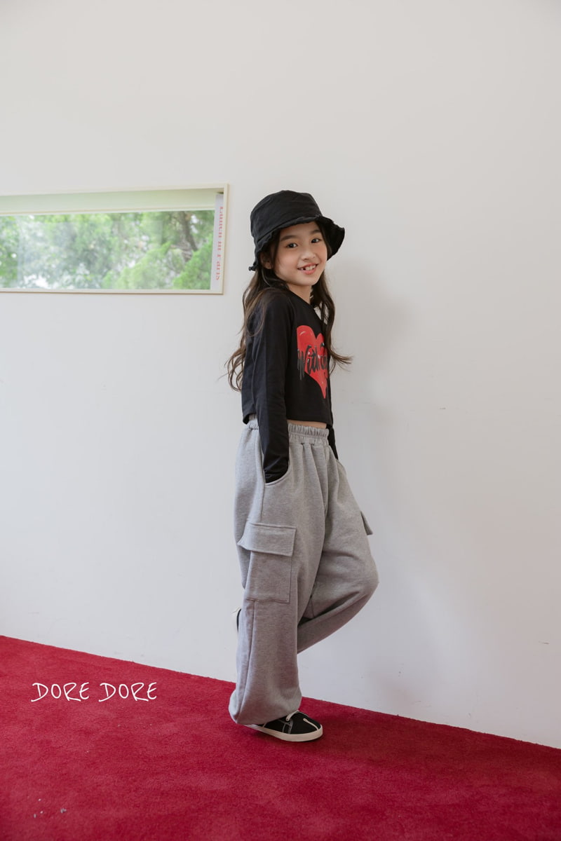 Dore Dore - Korean Children Fashion - #fashionkids - With Heart Crop Tee - 6