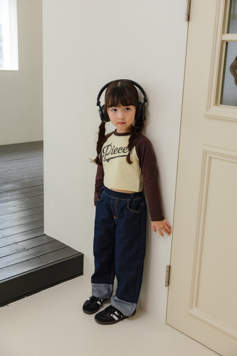 Dore Dore - Korean Children Fashion - #kidzfashiontrend - Piece Raglan Crop Tee - 7