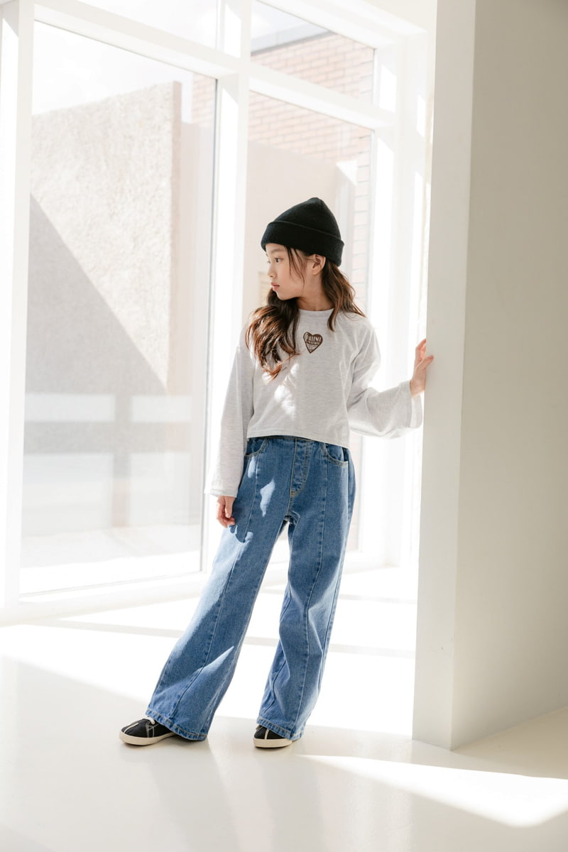 Dore Dore - Korean Children Fashion - #littlefashionista - Slit Bootscut Jeans - 2