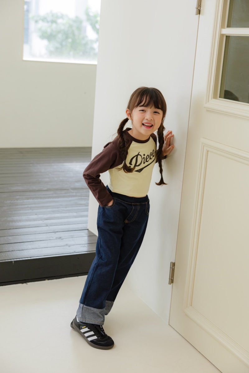 Dore Dore - Korean Children Fashion - #littlefashionista - Piece Raglan Crop Tee - 9