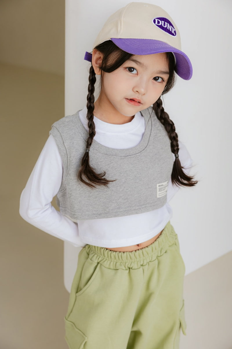 Dore Dore - Korean Children Fashion - #magicofchildhood - Label Crop Vest - 6