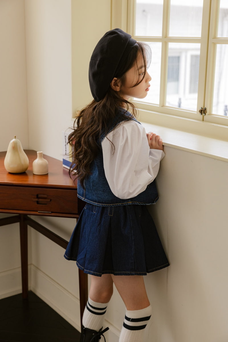 Dore Dore - Korean Children Fashion - #magicofchildhood - Denim Vest - 5