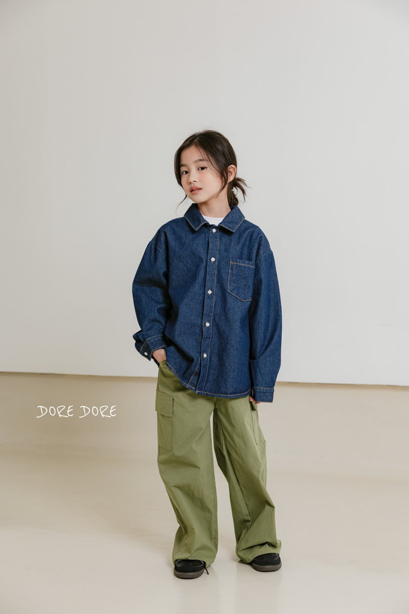 Dore Dore - Korean Children Fashion - #littlefashionista - Denim Shirt - 4