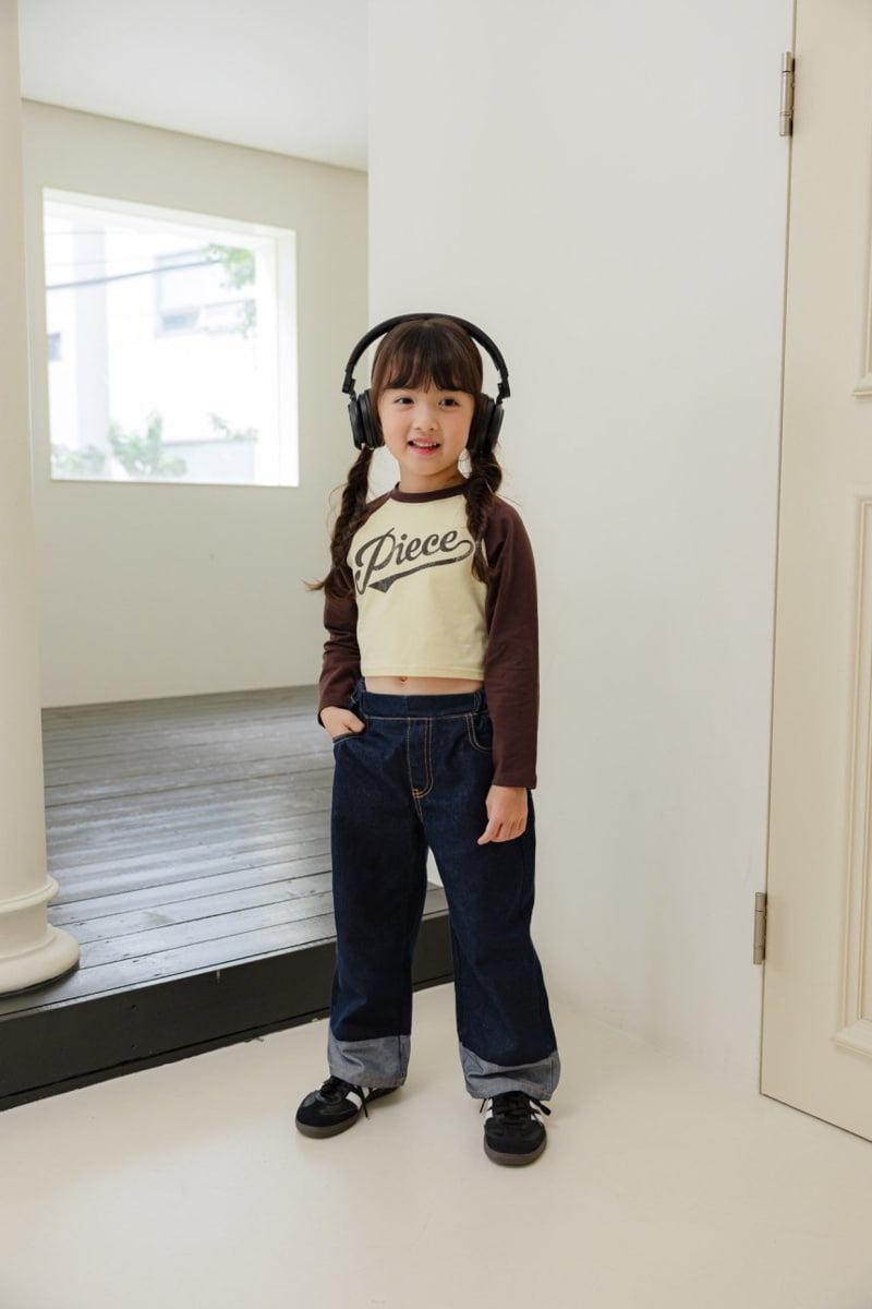 Dore Dore - Korean Children Fashion - #magicofchildhood - Piece Raglan Crop Tee - 10