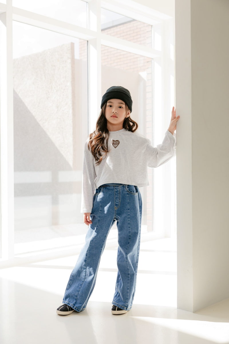 Dore Dore - Korean Children Fashion - #magicofchildhood - Heart Single Crop Tee - 8