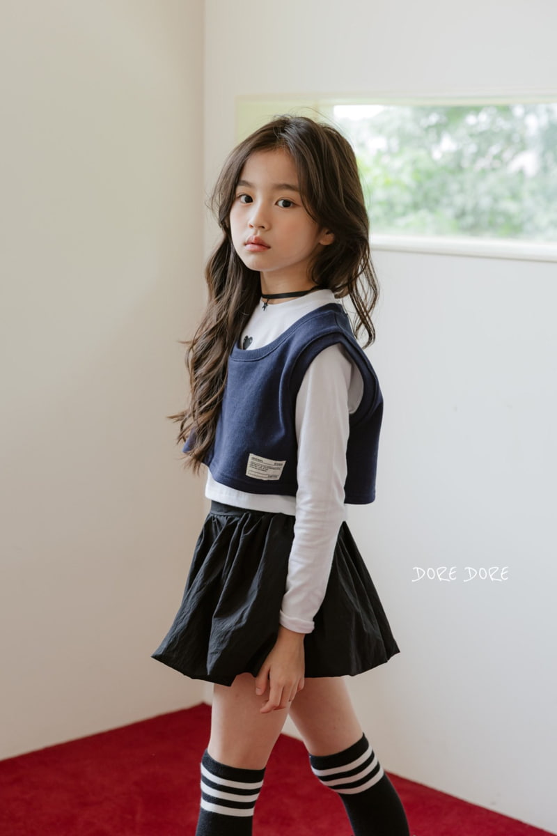 Dore Dore - Korean Children Fashion - #minifashionista - Label Crop Vest - 7