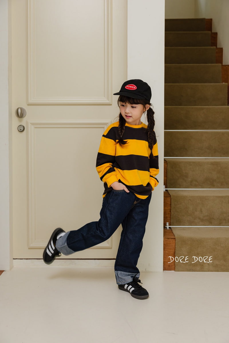 Dore Dore - Korean Children Fashion - #minifashionista - Honey Stripe Tee - 3