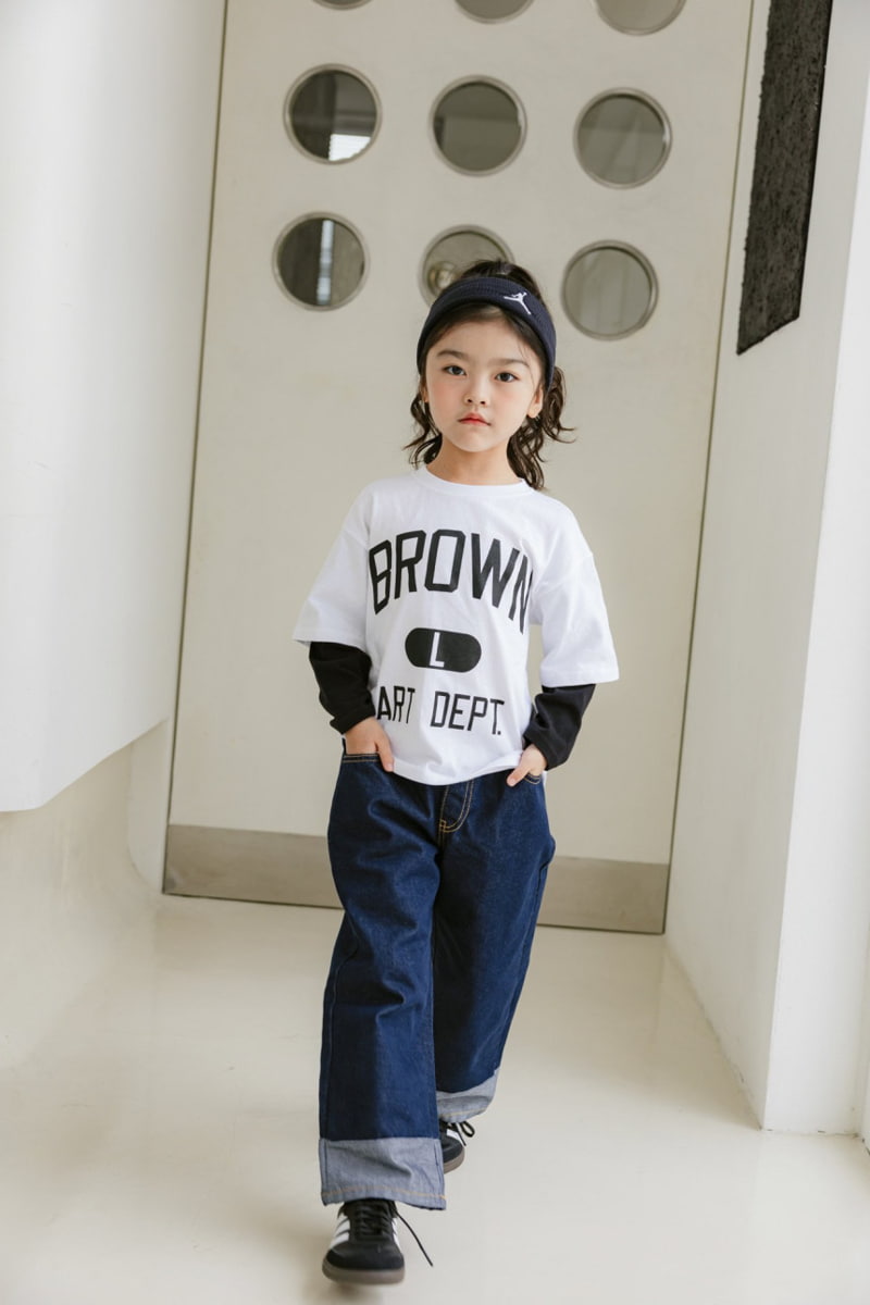 Dore Dore - Korean Children Fashion - #prettylittlegirls - Brown Layered Tee - 11