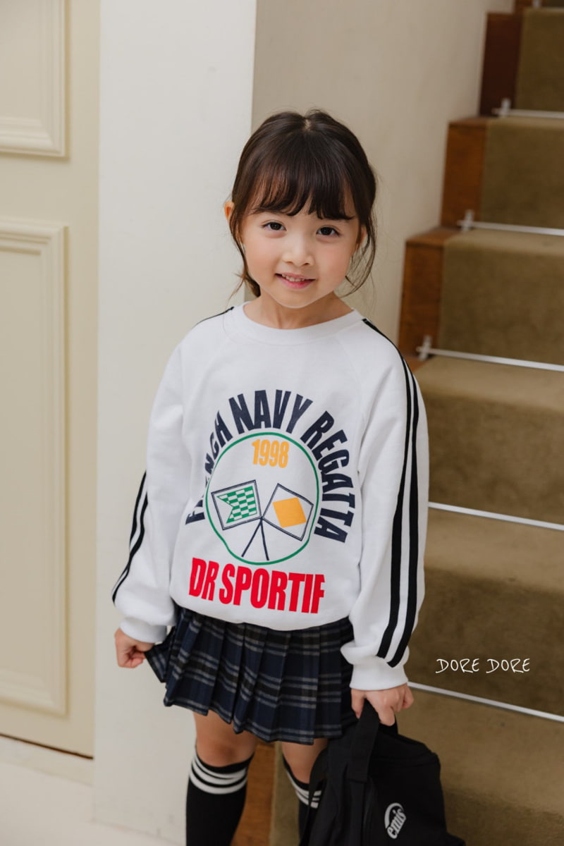 Dore Dore - Korean Children Fashion - #prettylittlegirls - Tape Raglan Sweatshirts - 5