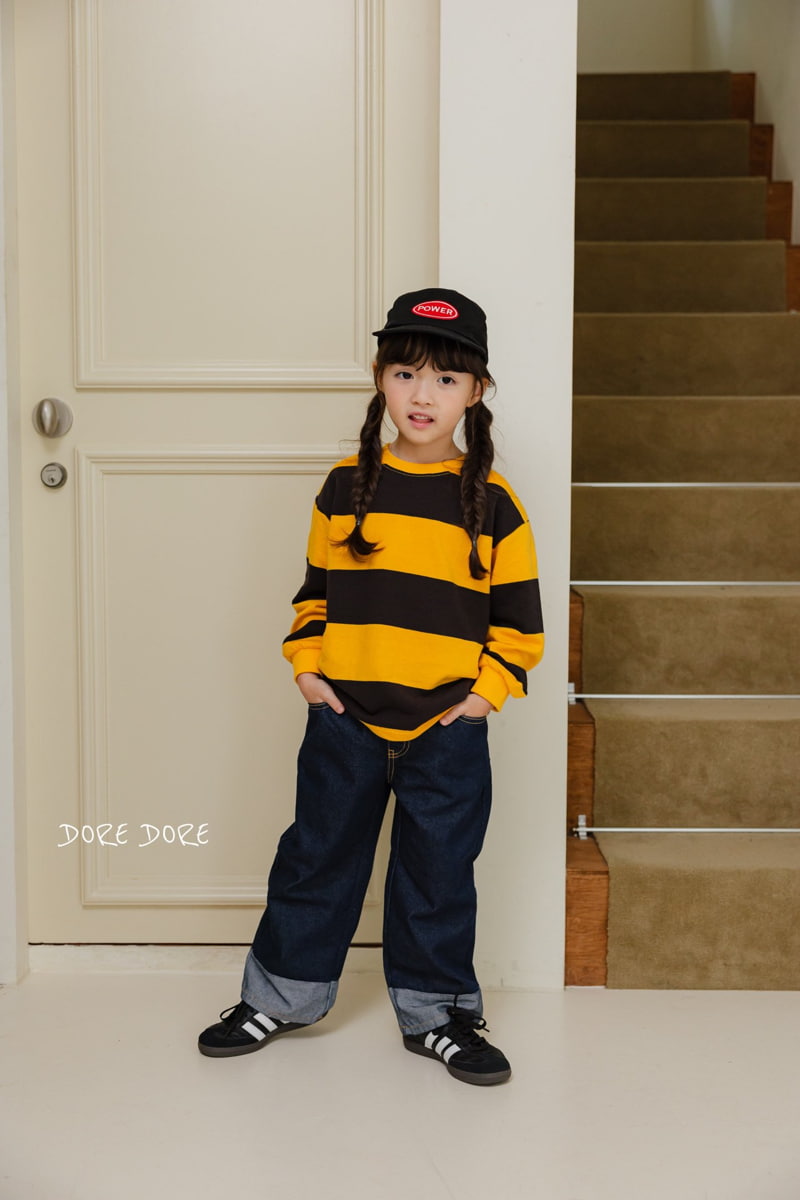 Dore Dore - Korean Children Fashion - #minifashionista - Honey Stripe Tee - 4