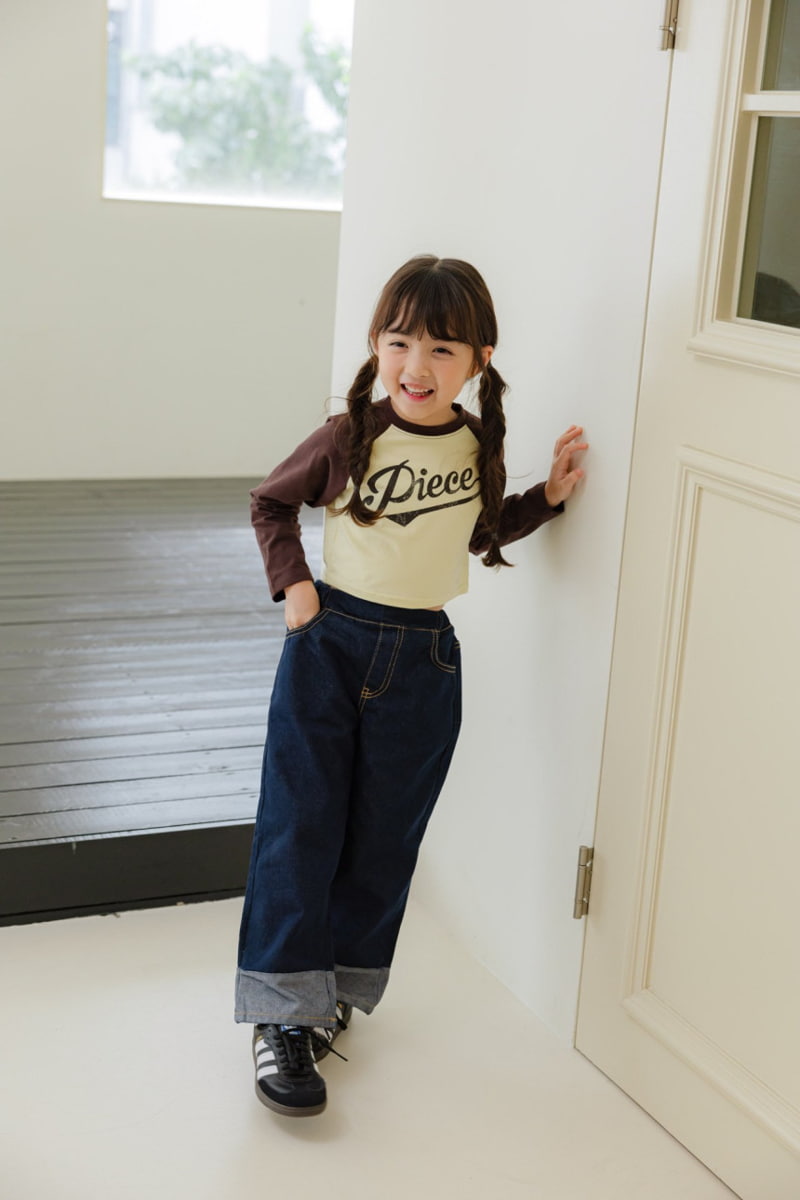 Dore Dore - Korean Children Fashion - #prettylittlegirls - Piece Raglan Crop Tee - 12